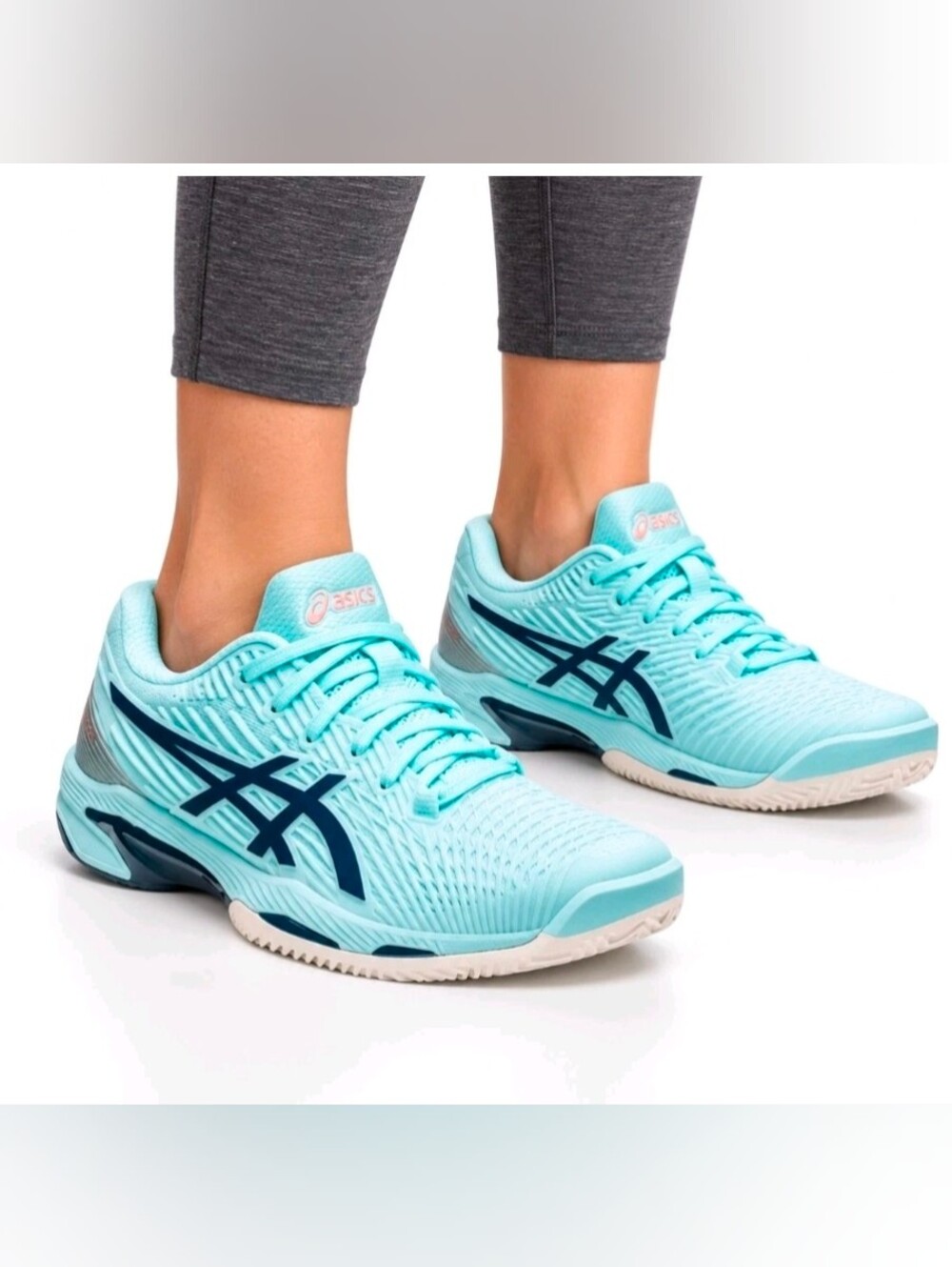 ASICS Solution Speed FF 2 Clay Tennis Shoes for Women - PU-Applied Upper -7 B